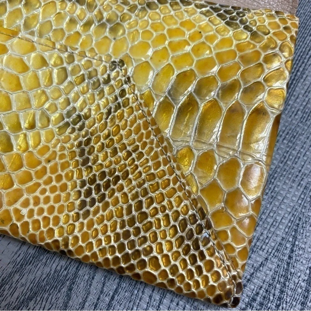 Abas Snakeskin Envelope Clutch/Wallet